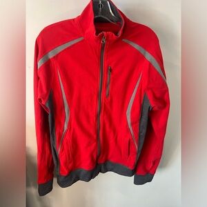 Lululemon Men’s Red and Gray Zip-Up Jacket